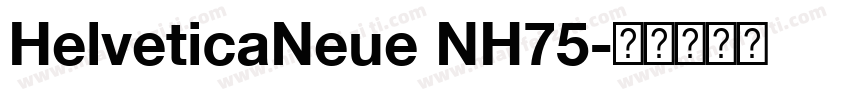 HelveticaNeue NH75字体转换